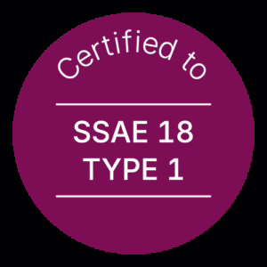 Certified SSAE 18 Type I Badge Finance Software Sicherheit Compliance