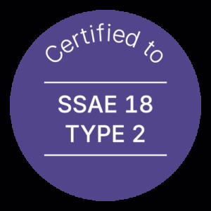 Certified SSAE 18 Type II Badge Finance Software Sicherheit Compliance