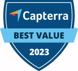 Capterra Best Value Award 2023 Finance Software LucaNet